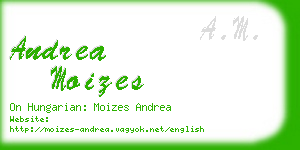 andrea moizes business card